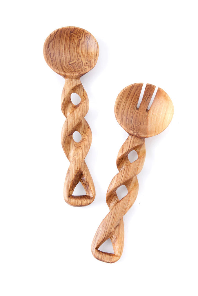 Twirling Grove Salad Servers