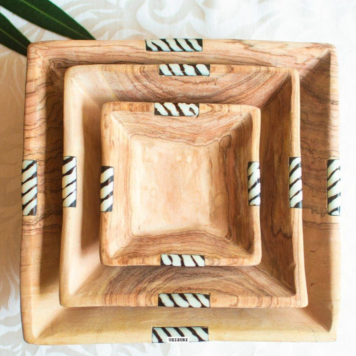 Heritage Olive Wood Salad Bowls