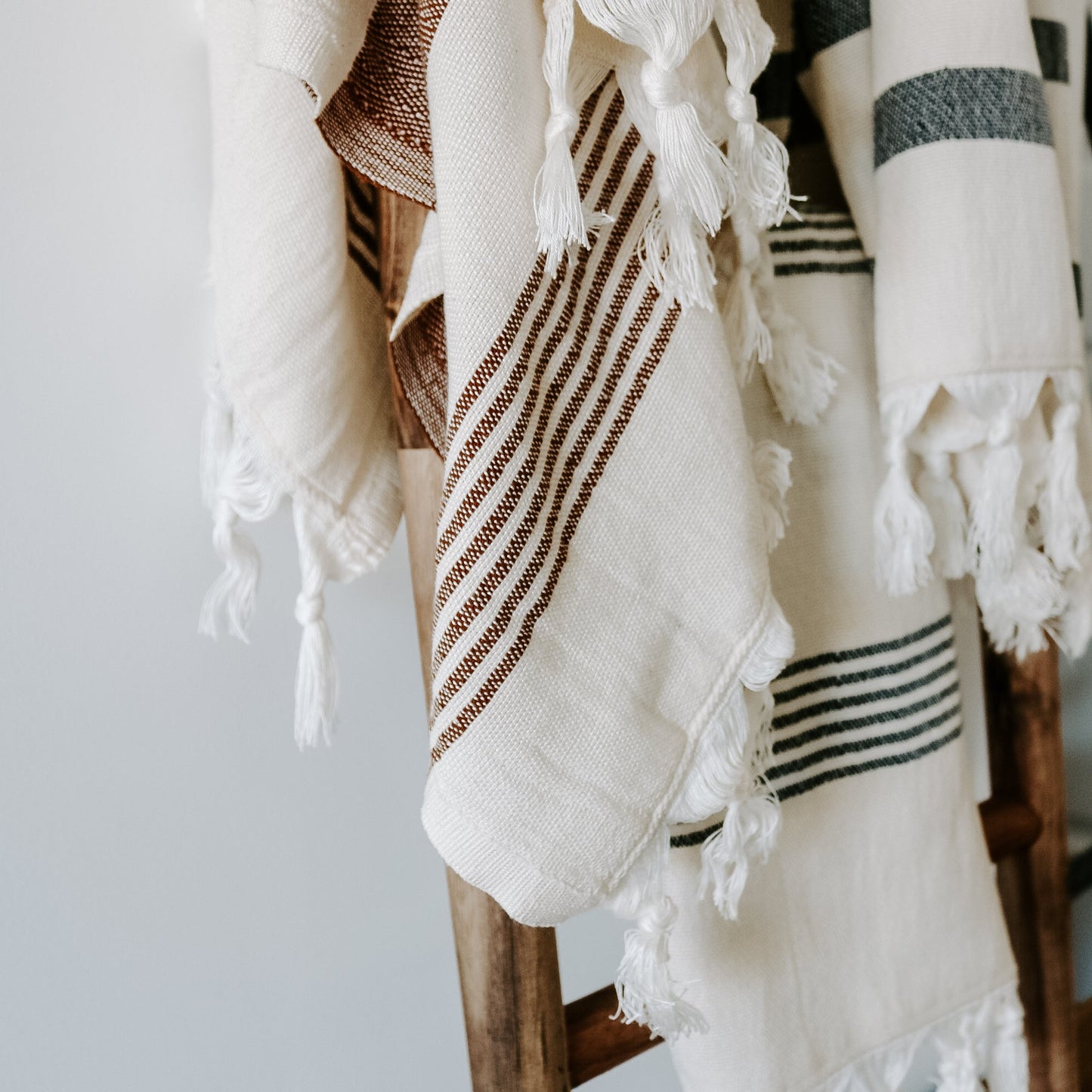 Hadley Turkish Cotton + Bamboo Hand Towel — Multi Stripe