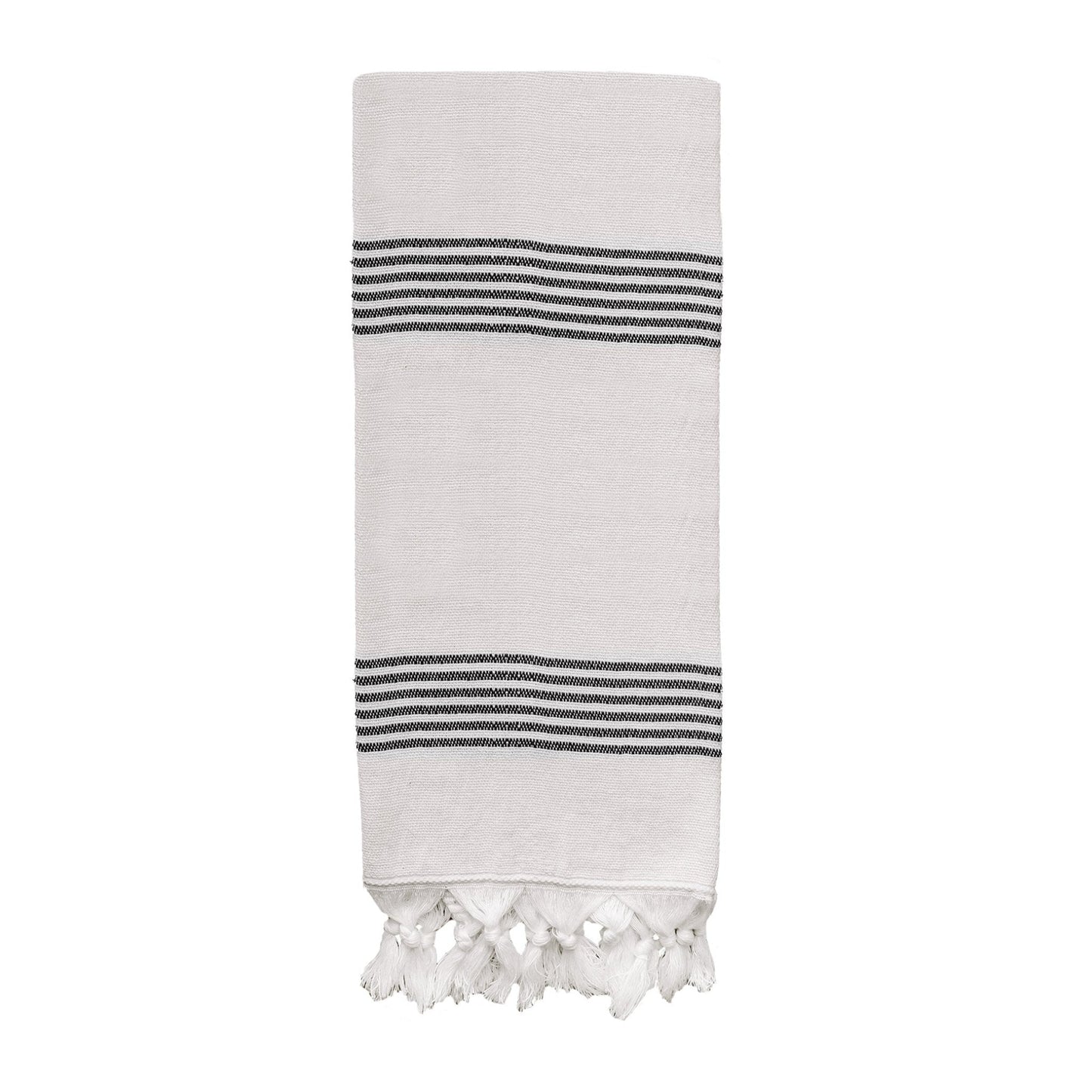 Hadley Turkish Cotton + Bamboo Hand Towel — Multi Stripe