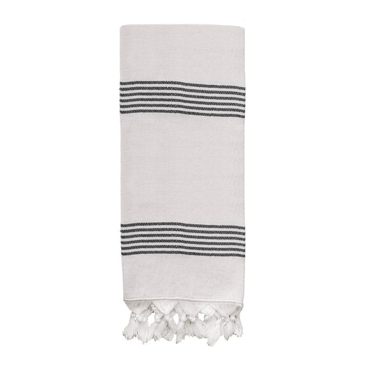 Hadley Turkish Cotton + Bamboo Hand Towel — Multi Stripe