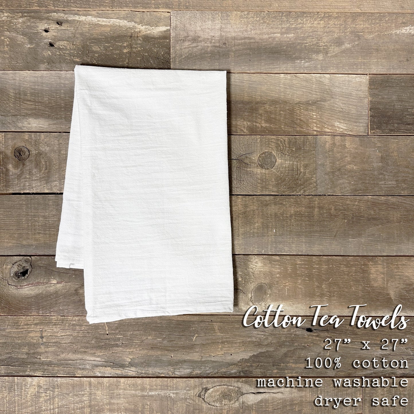 Carrot Bloom Tea Towel