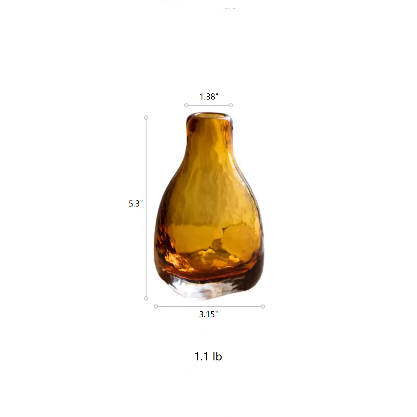 The Amber Hearth Glass Bottle