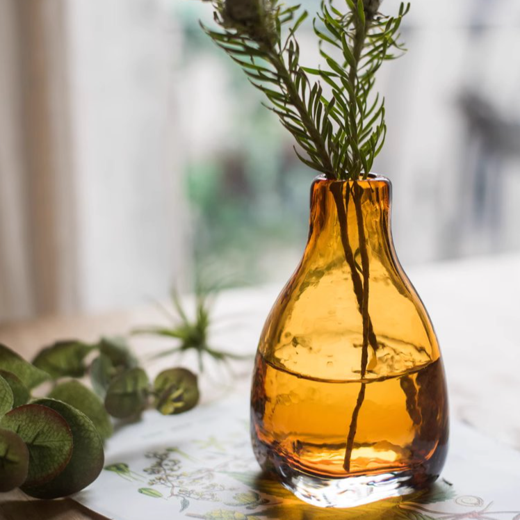 The Amber Hearth Glass Bottle