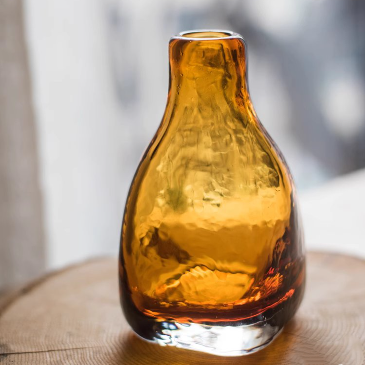 The Amber Hearth Glass Bottle