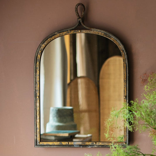 Antique Iron Mirror