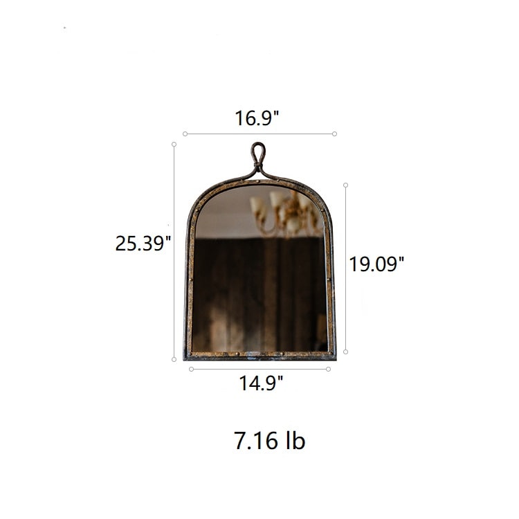 Antique Iron Mirror