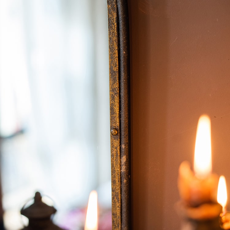 Antique Iron Mirror