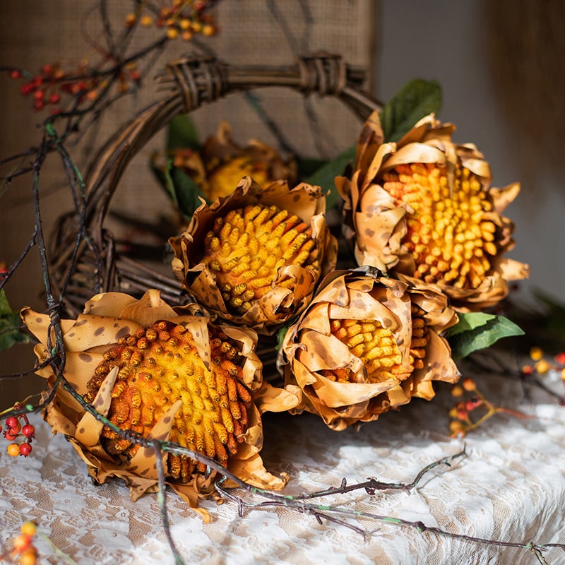 Flannel Sunflower Stem