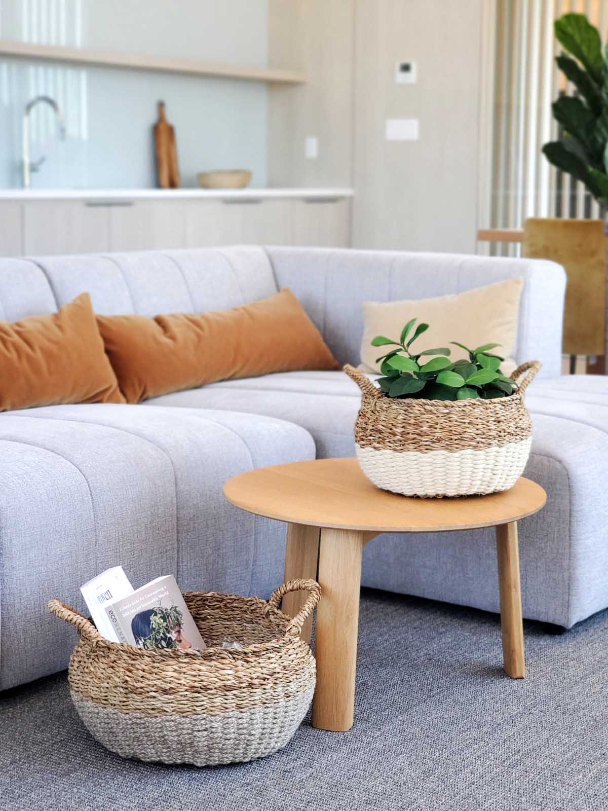 The Celine Jute Floor Baskets