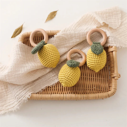 Little Lemon Crochet Rattle