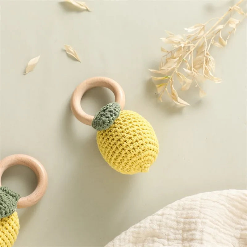 Little Lemon Crochet Rattle