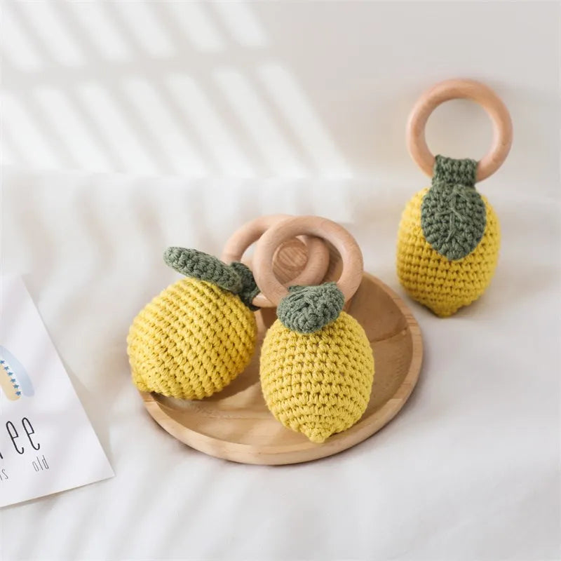 Little Lemon Crochet Rattle
