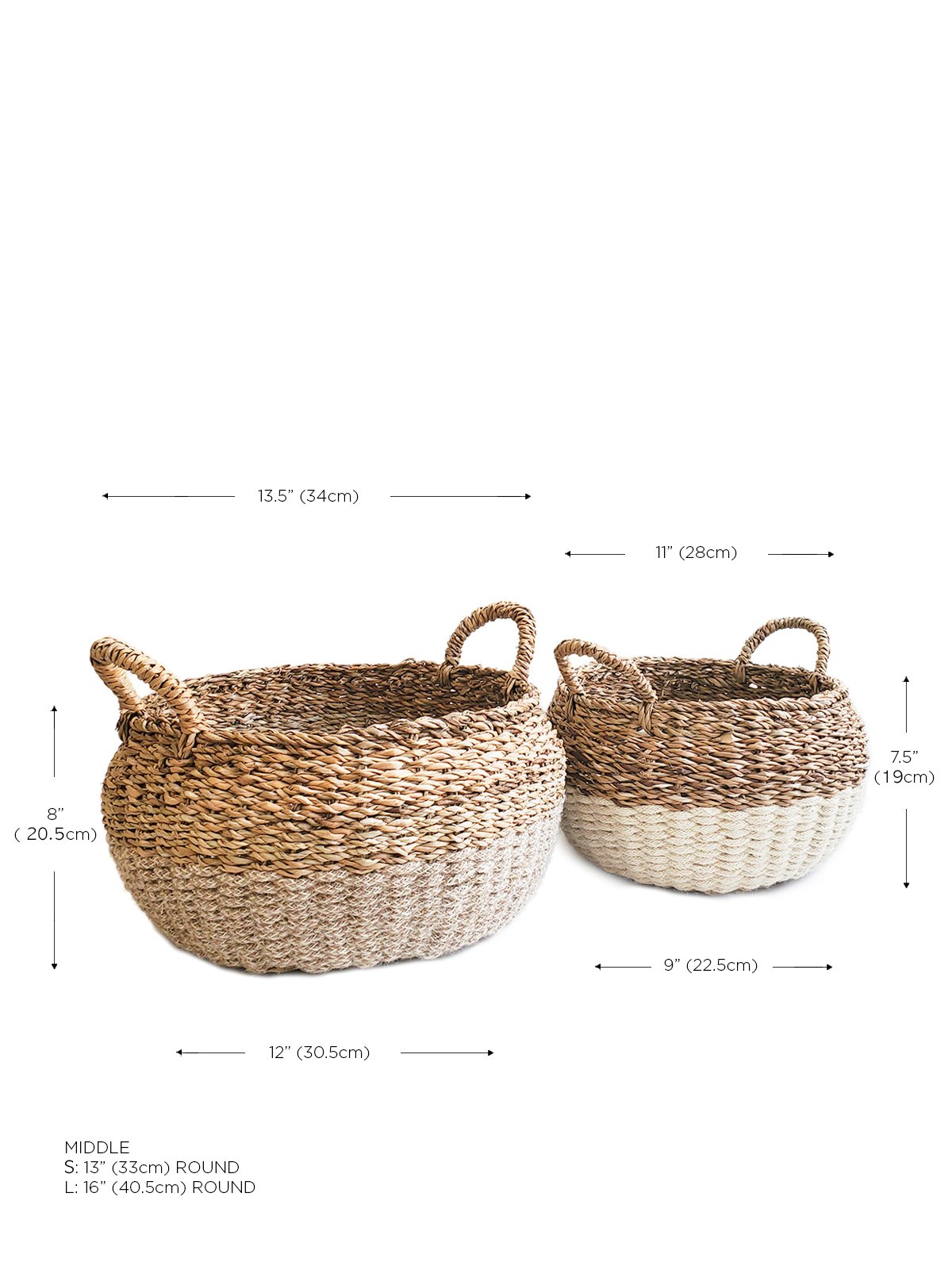 The Celine Jute Floor Baskets
