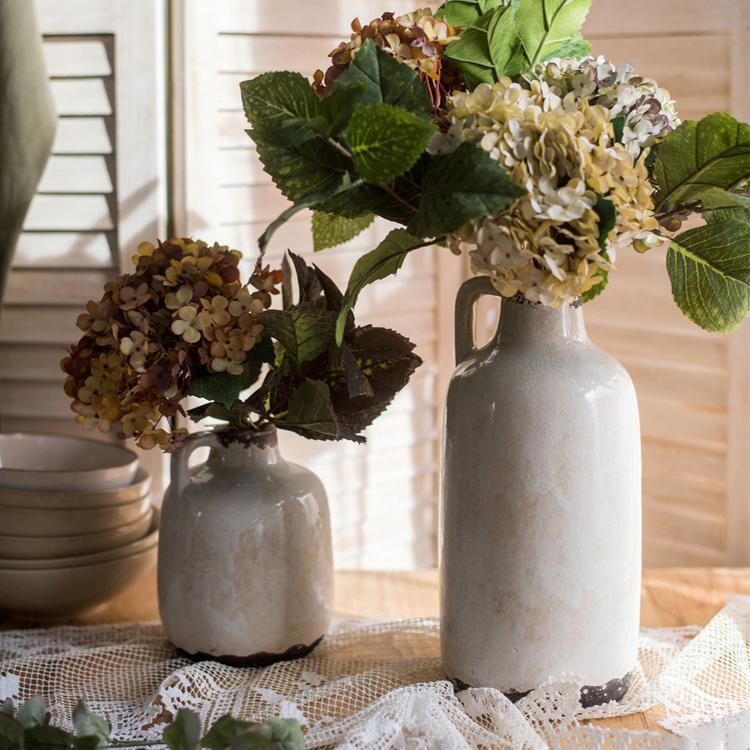 Aged Cream Glaze Vase
