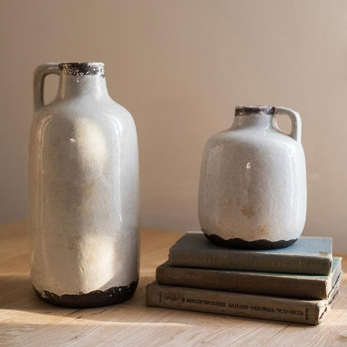 Aged Cream Glaze Vase