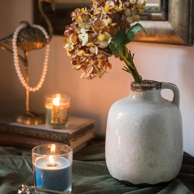 Aged Cream Glaze Vase