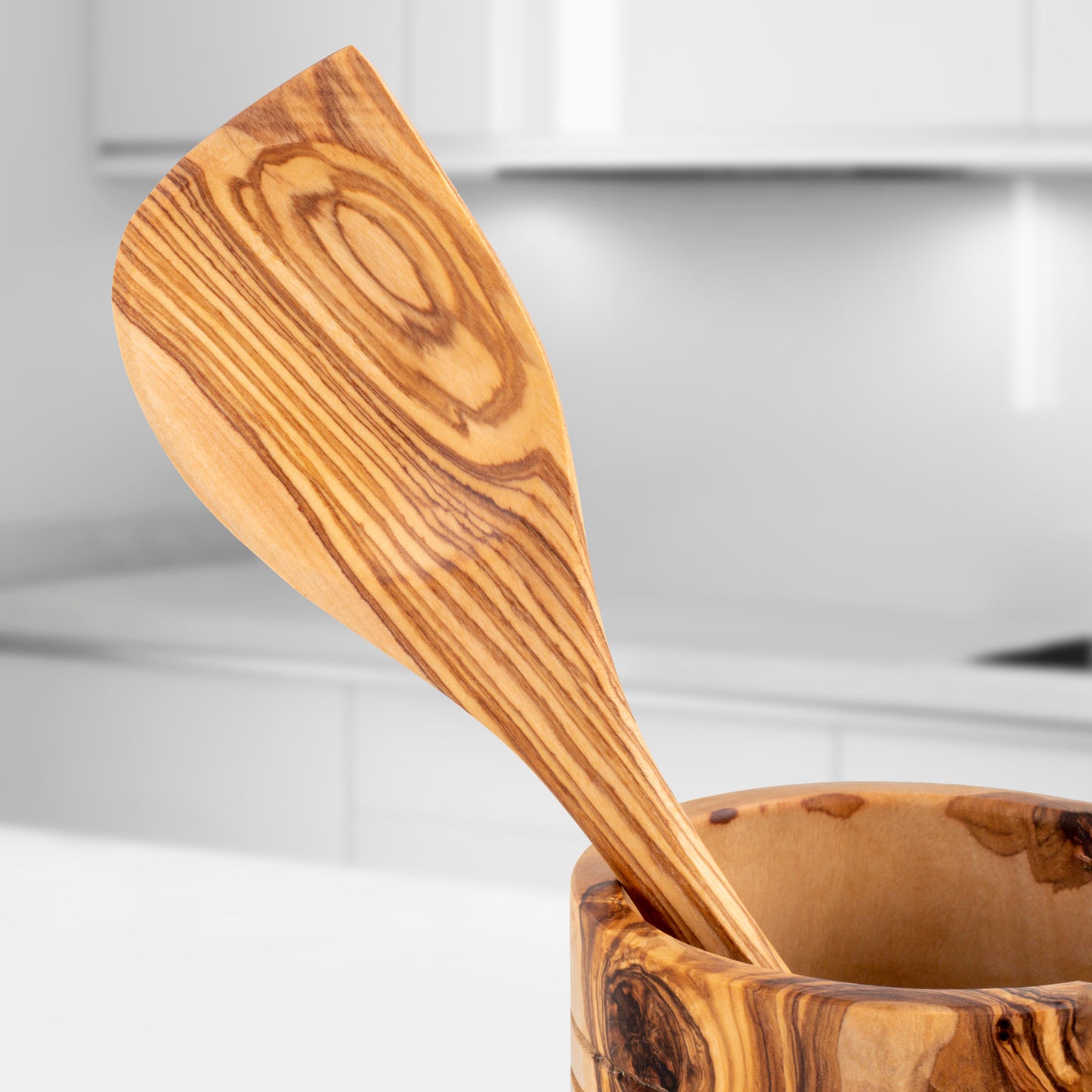 Heritage Kitchen Utensils Set with Wooden Holder