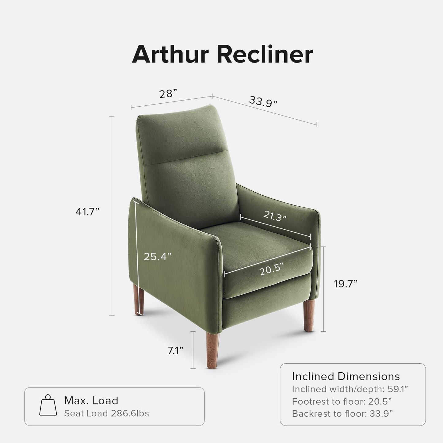 Arthur Mid-Century Recliner