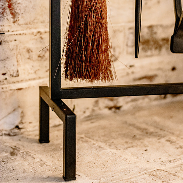 Black Iron Fireplace Tool Set