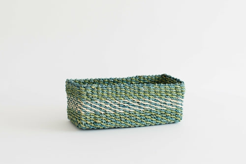 Lime Weave Storage Tray