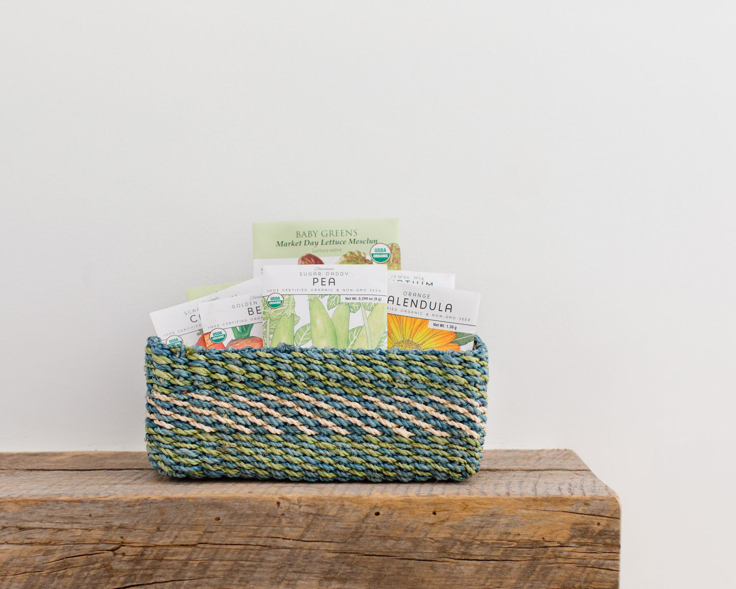 Lime Weave Storage Tray