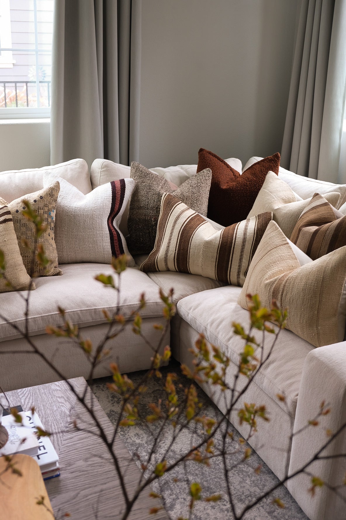 Auburn Bouclé Pillow Cover