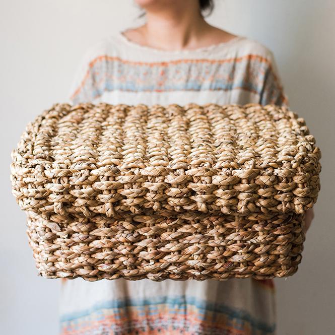 Organic Straw Haven Basket