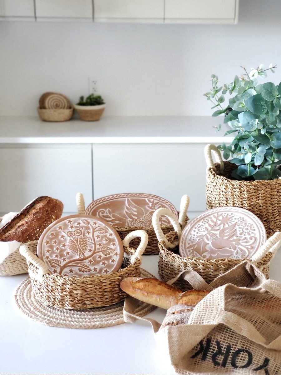 Rustic Bread Warmer & Basket