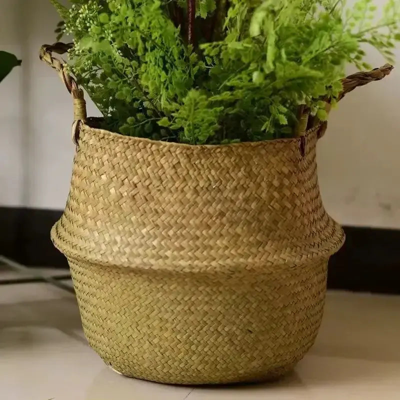 Natural Wicker Planter Basket