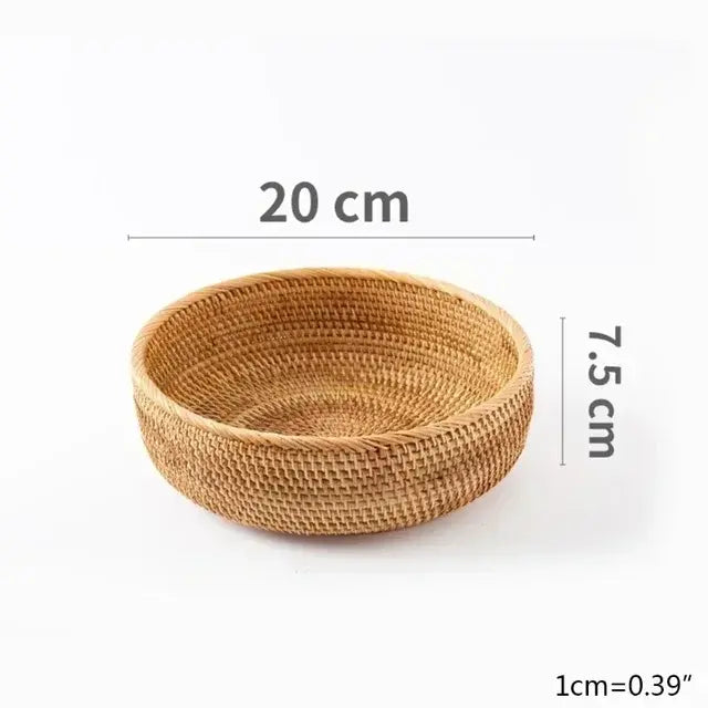 Handwoven Rattan Bowl