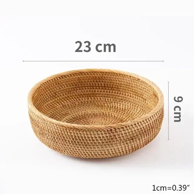 Handwoven Rattan Bowl