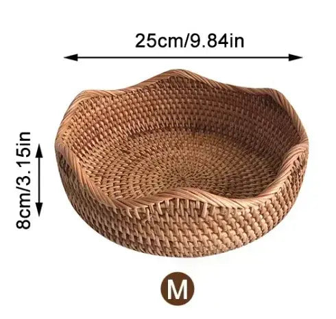 Handwoven Rattan Basket