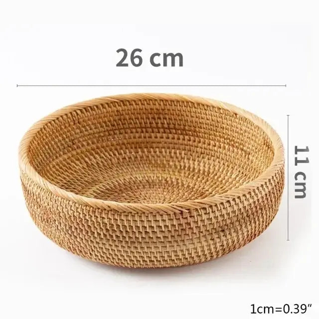 Handwoven Rattan Bowl