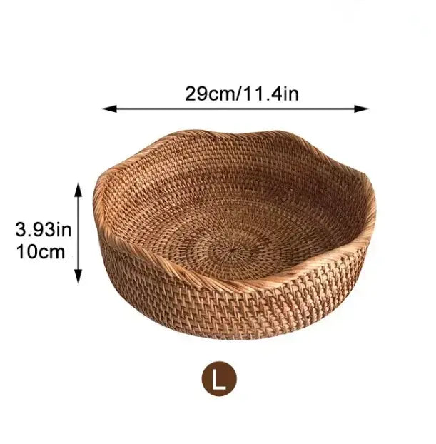 Handwoven Rattan Basket