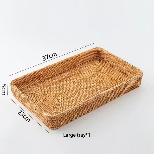 Handwoven Rattan Tray