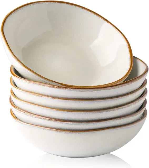 Set of 6 Ceramic Cereal Bowls