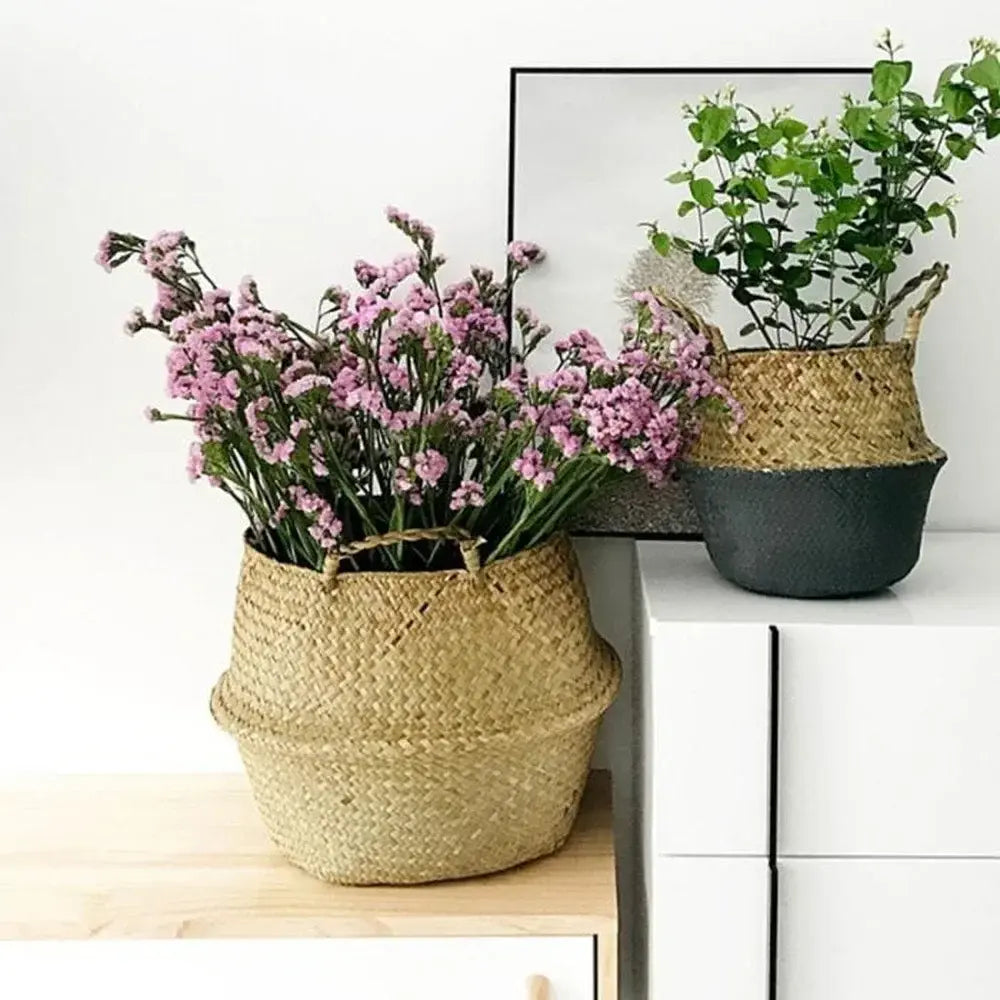 Natural Wicker Planter Basket