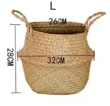 Natural Wicker Planter Basket