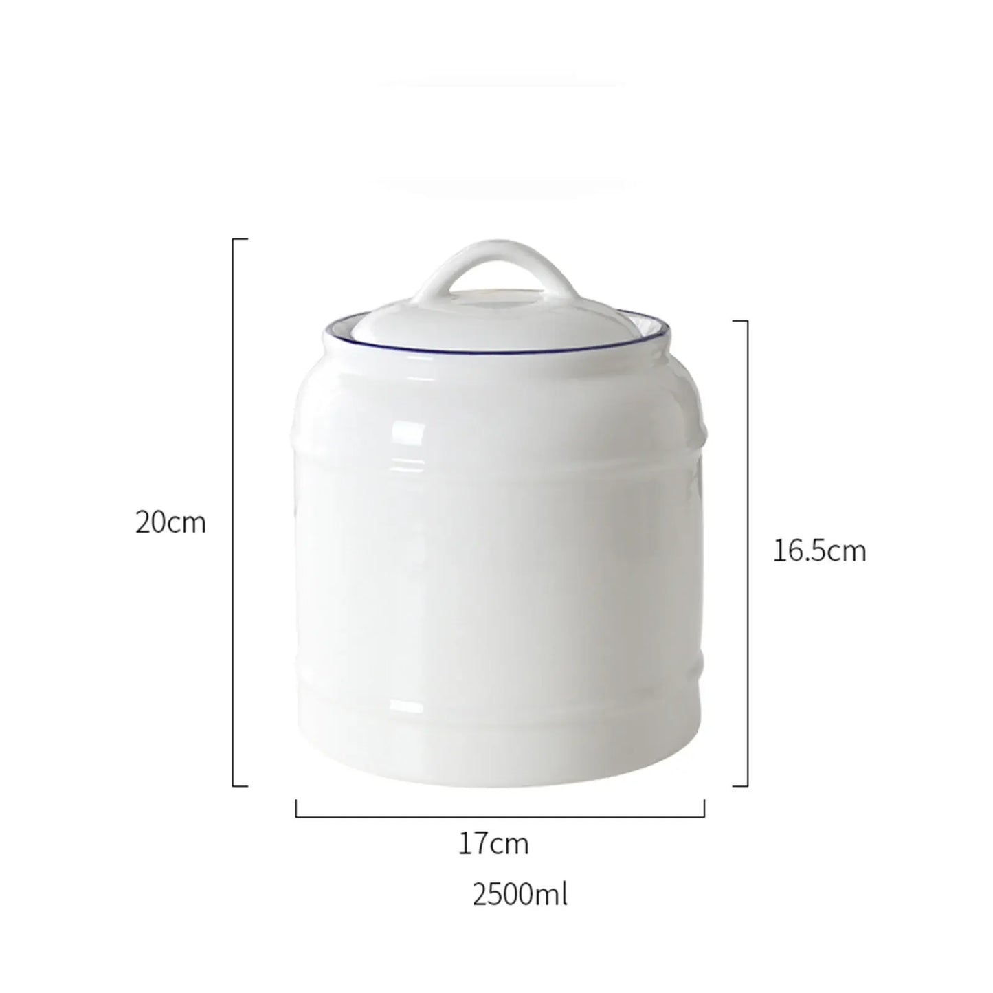 White Kitchen Canisters