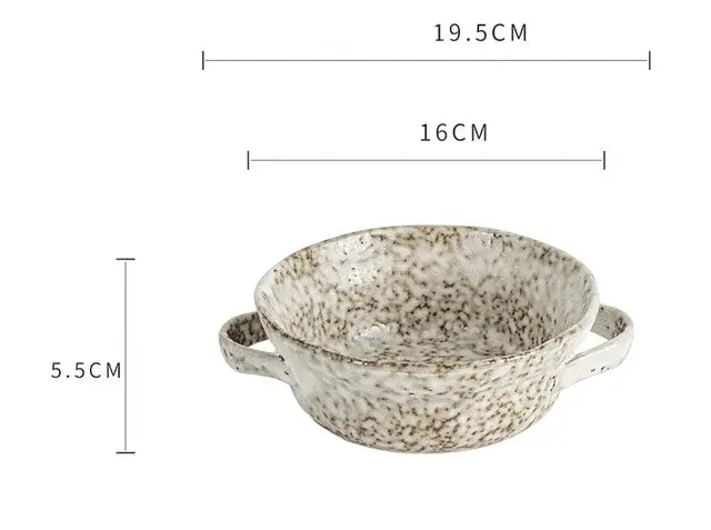 Retro Ceramic Noodle Bowl