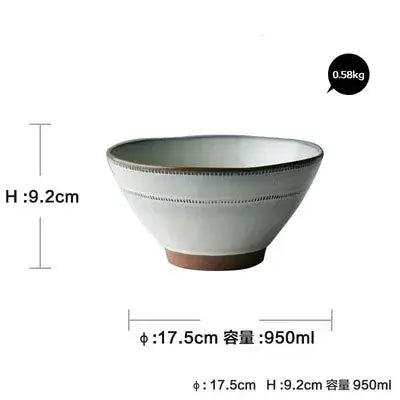 Large Ceramic Deep Bowl