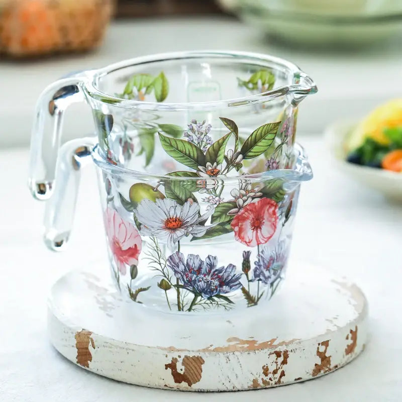 Garden Glass Measuring Cups