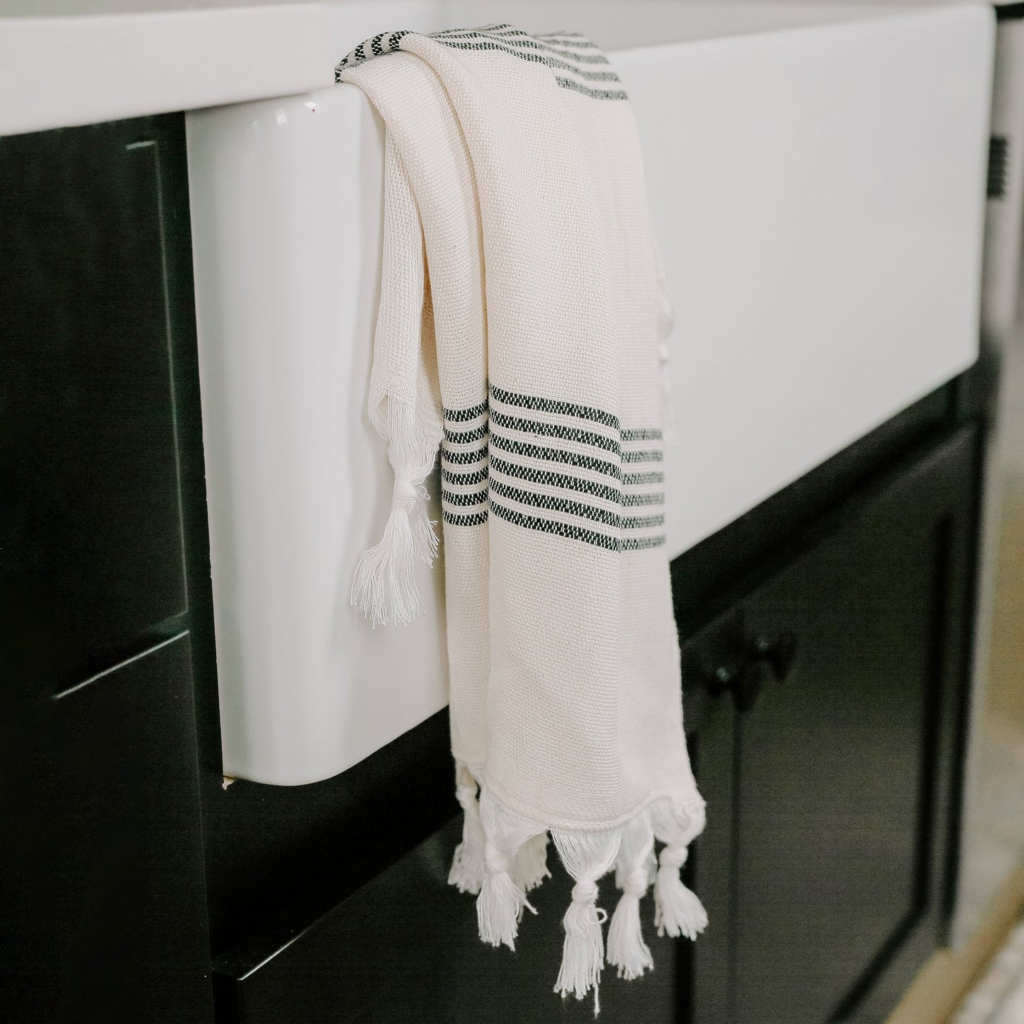Hadley Turkish Cotton + Bamboo Hand Towel — Multi Stripe