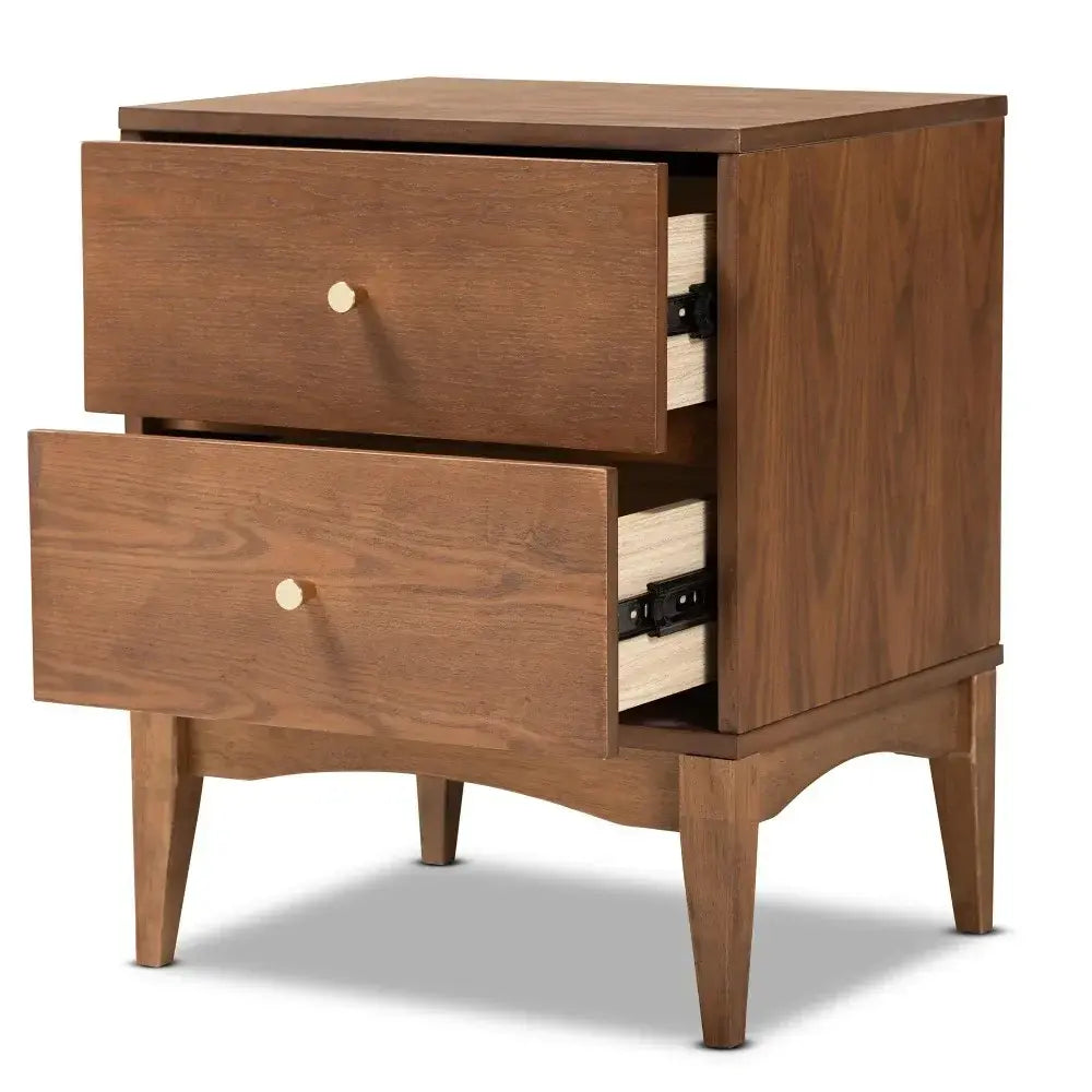 Ash Walnut Wood Nightstand