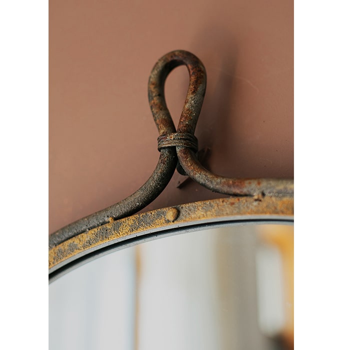 Antique Iron Mirror
