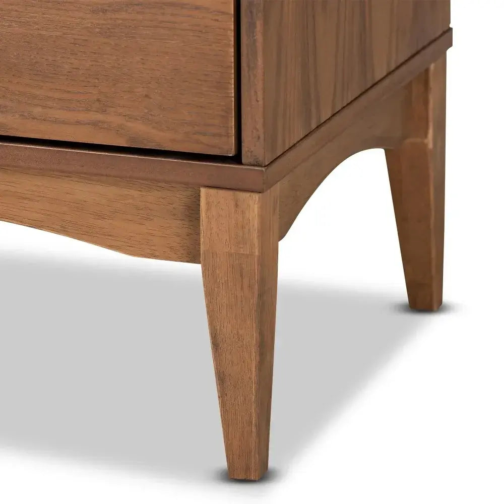 Ash Walnut Wood Nightstand