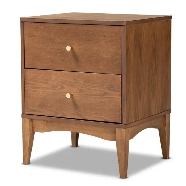 Ash Walnut Wood Nightstand