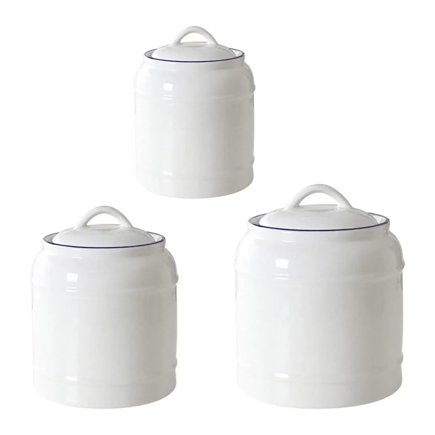 White Kitchen Canisters