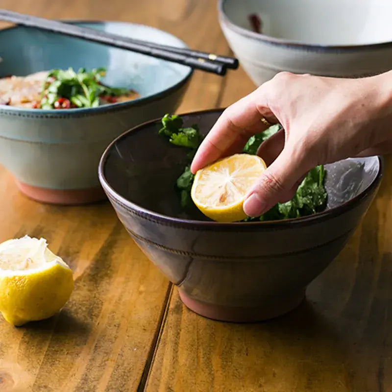 Large Ceramic Deep Bowl